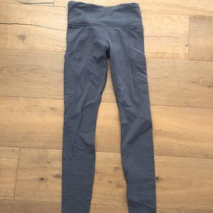 EXCELLENT LULULEMON SPEED UP LUXTREME LEGGINGS sz 4 SAGE GRAY